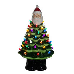 Item 322511 thumbnail Light Up Ceramic Santa Tree