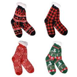 Item 322523 Holiday Cheer Thermal Slipper Socks