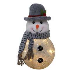 Item 322559 thumbnail LED Glass Frosty Snowman