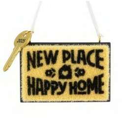 Item 333041 New Home Doormat Dated 2025 Ornament