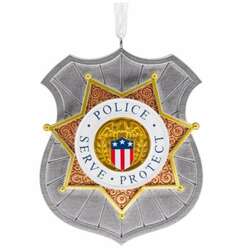 Item 333047 thumbnail Police Badge Ornament