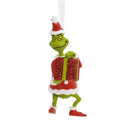 Item 333219 thumbnail Grinch With Present Ornament