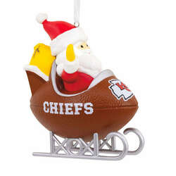 Item 333297 Kansas City Chiefs Santa Football Sled Ornament
