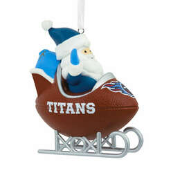 Item 333309 Tennessee Titans Santa Football Sled Ornament