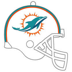 Item 333324 Miami Dolphins Helmet Ornament