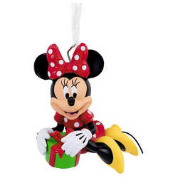 Item 333349 thumbnail Minnie Mouse Sitting With Gift Ornament