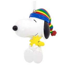 Item 333409 Snoopy Hugging Woodstock Ornament
