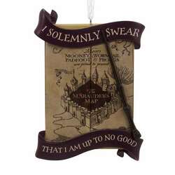 Item 333410 Harry Potter Map With Wand Ornament