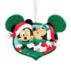 Item 333514 Minnie Mouse Kissing Mickey Mouse Ornament