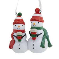 Item 333575 Coffee With Snowman Friends Ornament