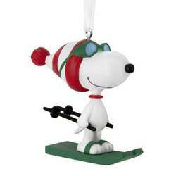 Item 333785 Snoopy Skiing Ornament