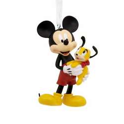 Item 333790 Mickey Holding Puppy Ornament