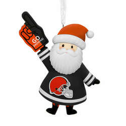 Item 334009 thumbnail NFL Santa Cleveland Browns Ornament