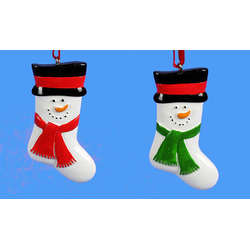 Item 339900 thumbnail Snowman Stocking Personalization Ornament
