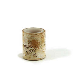 Item 340155 Battery Operated Birch Pillar Candle