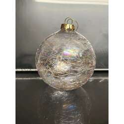 Item 351007 Sky Blue Threaded Ball Ornament