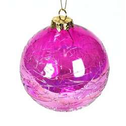 Item 351010 Phlox Purple Threaded Ball Ornament