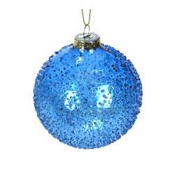 Item 351019 Bimini Blue Rock Candy Ball Ornament