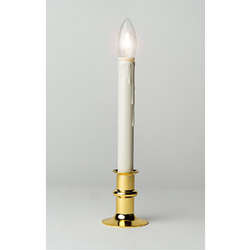 Item 358006 Battery Operated LED Brass Hugger Window Candle