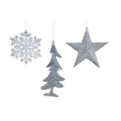 Item 360175 Blue Snowflake/Tree/Star Ornament