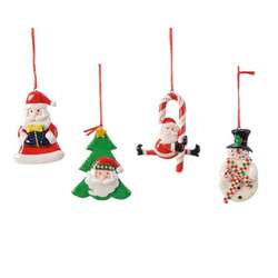 Item 360227 Multi Santa/Snowman Ornament