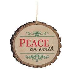 Item 364001 Peace On Earth Barky Ornament