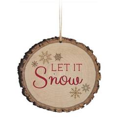 Item 364005 Let It Snow Barky Ornament