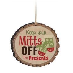 Item 364013 Keep Your Mitts Off The Presents Barky Ornament