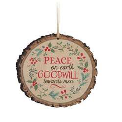 Item 364028 Peace On Earth Goodwill Towards Men Ornament
