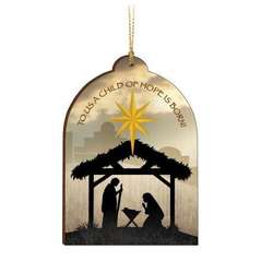 Item 364038 To Us A Child of Hope Is Born Nativity Ornament