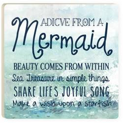 Item 364141 Advice From a Mermaid Square Coaster