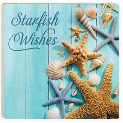 Item 364339 Starfish Wishes/Starfish/Sea Shells Square Coaster