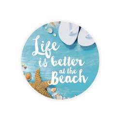 Item 364351 Life Is Better At the Beach Car Coaster