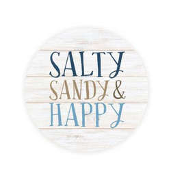 Item 364435 Salty Sandy and Happy Round Coaster