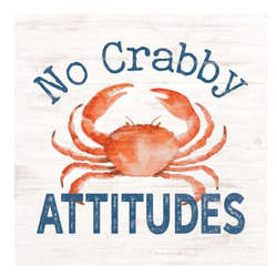 Item 364446 No Crabby Attitudes Block Sign