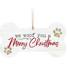 Item 364473 We Woof You A Merry Christmas Ornament