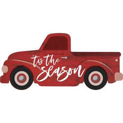 Item 364479 Tis The Season Red Truck Sign