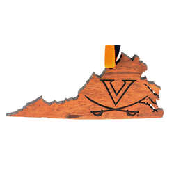 Item 367023 University of Virginia Cavaliers State Map Ornament