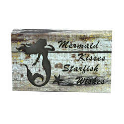 Item 396032 Lighted Mermaid Kisses Starfish Wishes Table Sign