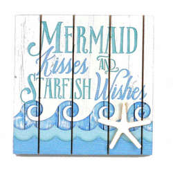 Item 396037 Mermaid Kisses & Starfish Wishes Box Sign