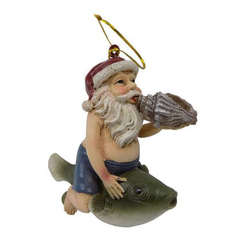 Item 396061 Santa On Fish Ornament