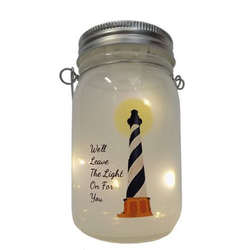 Item 396081 Lighthouse Jar Lantern
