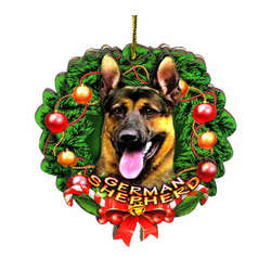 Item 398015 German Shepherd Wreath Ornament