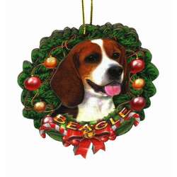 Item 398017 Beagle Wreath Ornament