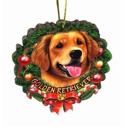 Item 398026 Golden Retriever Wreath Ornament