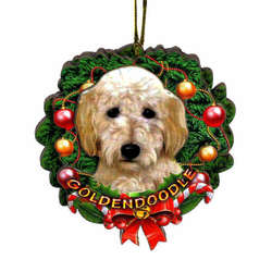 Item 398027 Goldendoodle Wreath Ornament