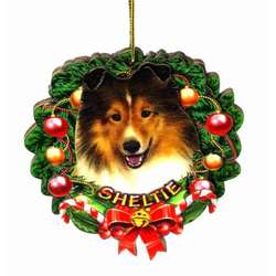 Item 398033 Sheltie Wreath Ornament