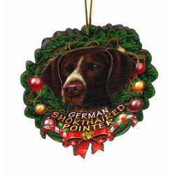 Item 398041 German Shorthaired Pointer Wreath Ornament