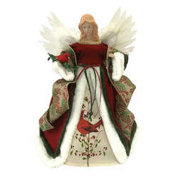 Item 401126 Cardinal Angel Tree Topper