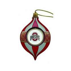 Item 401170 Ohio State Spinning Bulb Ornament